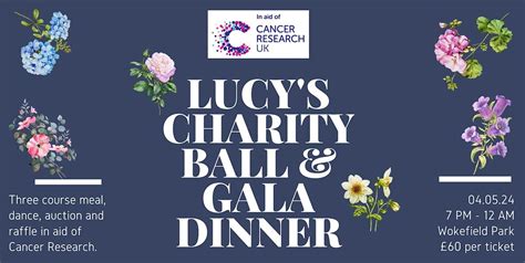 Lucys Charity Ball and Gala Dinner for Cancer Research 2024, De Vere ...