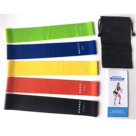 Generic Resistance Bands 5pcs Exercises Yoga Elastic Rubber Loops ...