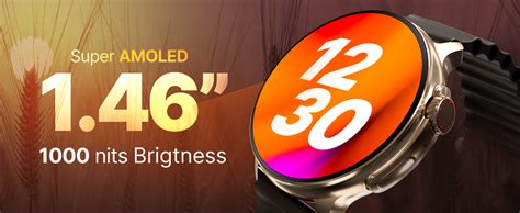 Amazon.in: Buy CrossBeats Aura Round 1.46" Super AMOLED Smart Watch ...