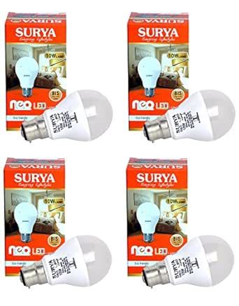 STC Surya 10W LED Bulb - Pack of 4 (White) : Amazon.in