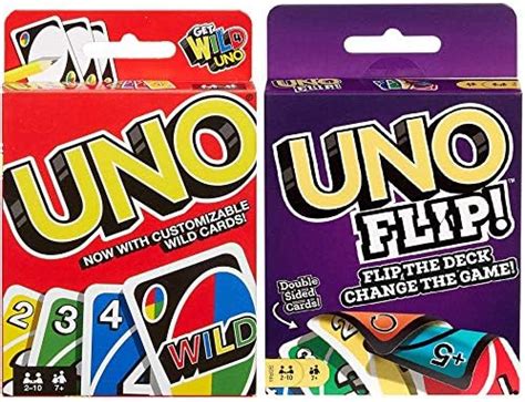 Mattel Uno Original and Uno Flip Card Games, Combo Pack of 2 : Amazon ...