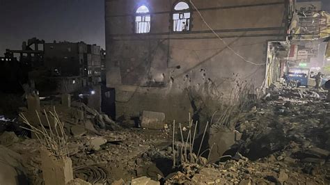 Image result for US airstrikes targeting Yemen’s Houthi rebels kill at least 1 person