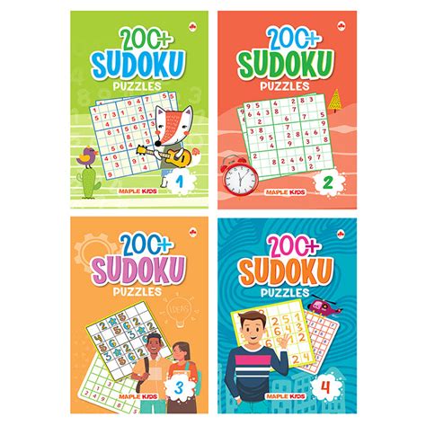 Sudoku (Set of 4 Books) with more than 800+ Puzzles — Maple Press