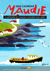 2024 Wall Calendar - Maud Lewis - Canadian Folk Artworks Paper Print ...