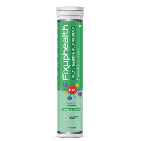 Fixuphealth Multivitamins and Multiminerals Effervescent Tablets Orang ...
