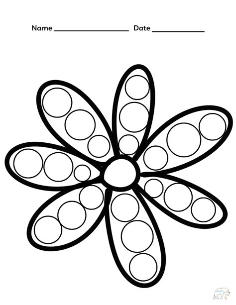 10 Printable Dot-a-dot Coloring Pages, Kids Coloring Pages, Shapes ...