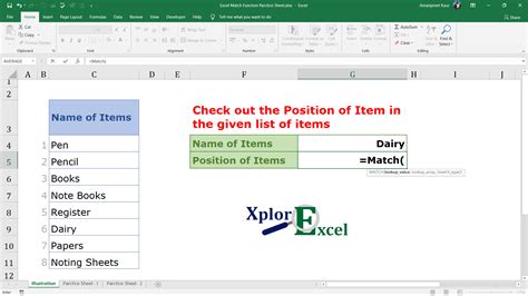 Image result for Excel Match Function Tutorial