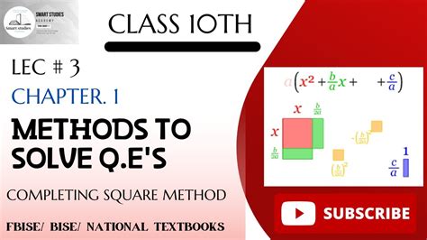 Image result for Completing Square Method Class 10