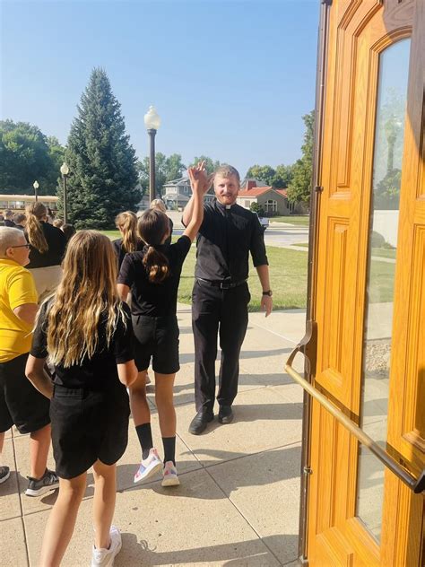 Clergy in the Classroom - Bishop Garrigan Catholic Schools - Algona, IA
