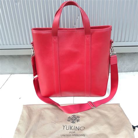 【別注】ユキノ フォー ユナイテッドアローズYUKINO for United Arrows/底鋲付き/レザー/ショルダーバッグ/トートバッグ ...