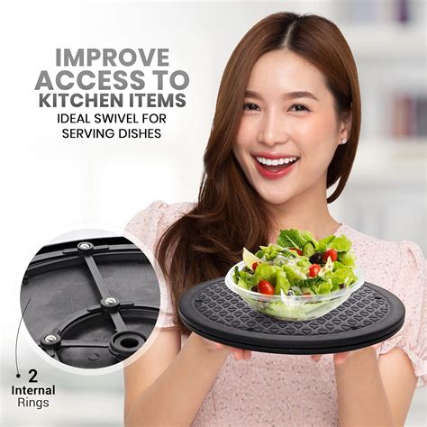 Buy Lazy Susan Turntable Organizer, Non Skid Large Lazy Susan Turntable ...