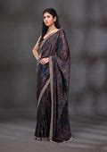 Buy Wine Stonework Shimmer Saree - Koskii