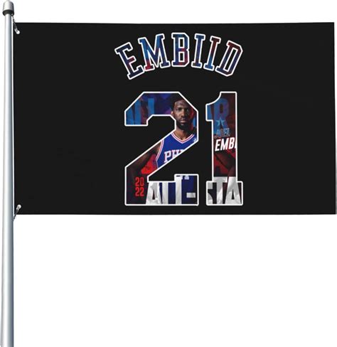 RAPSRE Basketball_Star_#21_Joel_Embiid_Goat Flag 3d Wall India | Ubuy
