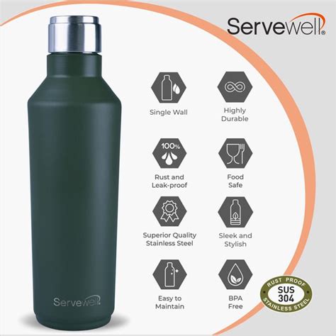 Buy SERVEWELL Alaska Solid Single Wall Bottle - 800 ml from Servewell ...