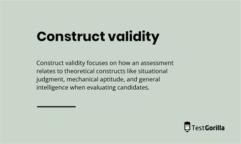 Image result for Construct Validity Example