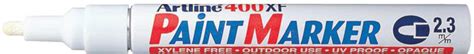 htconline.in| Artline 400XF Paint Marker Pen White 2.3mm - htconline.in