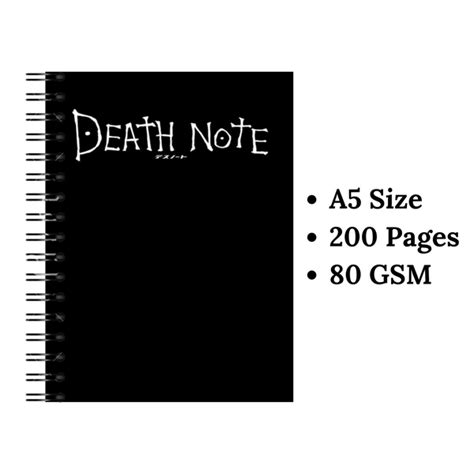 Death Note Wiro Notebook – Perfect Parcel