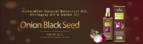 Buy Natural Onion Black Seed Hair Oil for Controls Hair Fall, Dandruff ...