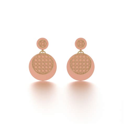 Gulsen - Plain Gold Yellow Double Danglers - Large