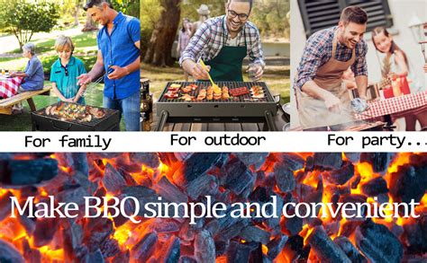Market Fairy 【NEW 2025】: Foldable And Portable Charcoal Barbeque Grill ...