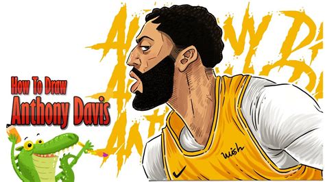 how to draw Anthony Davis step by step - YouTube