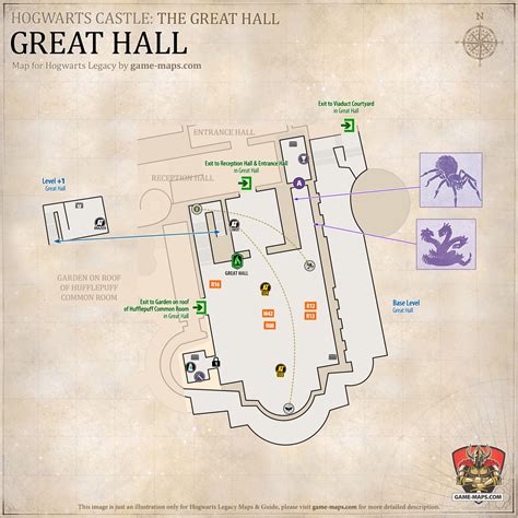 Hogwarts Legacy Map of Hogwarts Castle