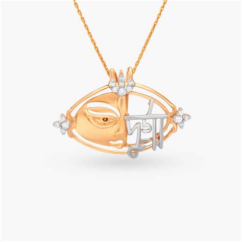 Eternal Strength Durga Diamond Pendant