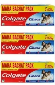 Colgate Cibaca (175gm*2) (350gm each) Toothpaste - Buy Baby Care ...