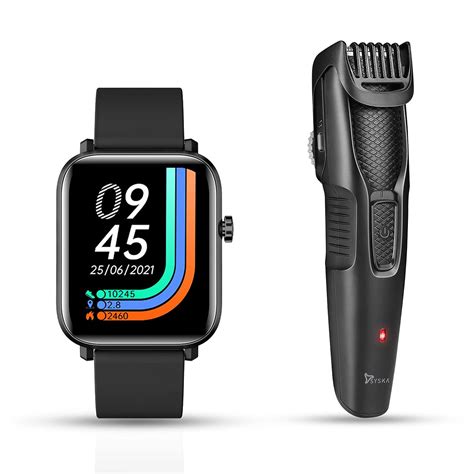 Syska HT200 PRO BeardPro Cordless Rechargeable Trimmer with 10 Length ...