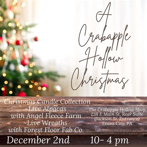 Crabapple Hollow Christmas , 238 E Main St Rear Suite, Evans City , Pa ...