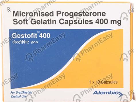 Gestofit 400 MG Oral/Vaginal/Rectal Capsule (10): Uses, Side Effects ...