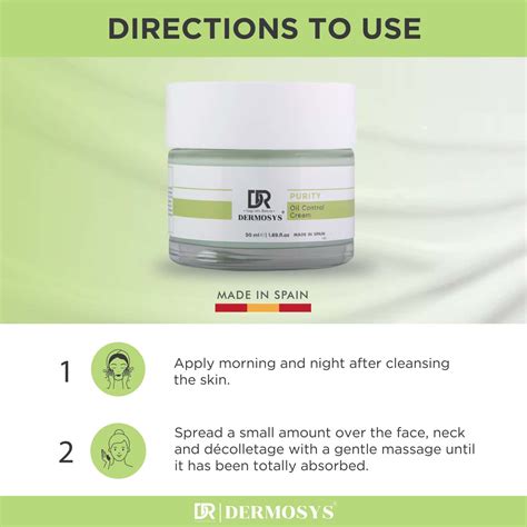 Buy DERMOSYS PURITY OIL CONTROL CREAM | HAMAMELIS, THYME & CAMPHOR ...