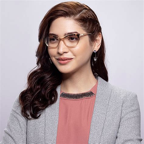 Buy Brown Tortoise Gold Brown Full Rim Cat Eye Vincent Chase Blend Edit ...