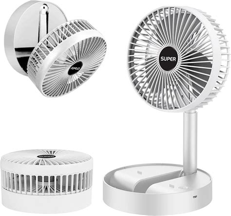 KRISHYAM USB Desk Fan - Mini Folding Desk Fan with 3 Fan Speeds, 180 ...