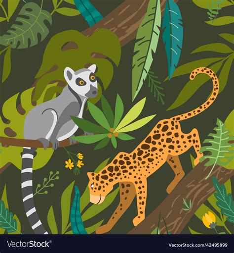 Tropical Animals Pattern 的图像结果