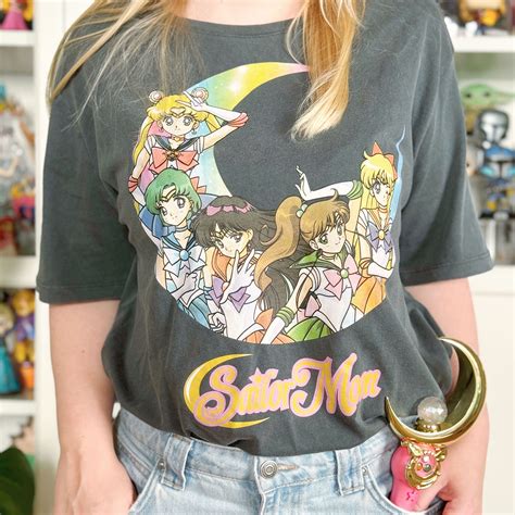 Sailor Moon - Sailor Warriors T-Shirt Women's Grey | Elbenwald