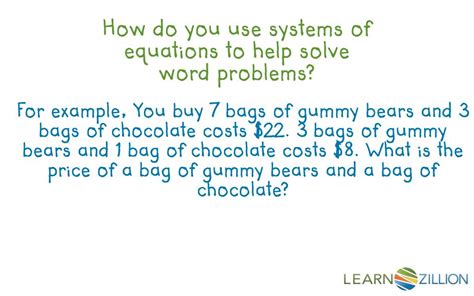 Word Problems Using Simultaneous Equations 的图像结果