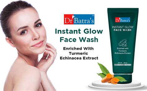 Dr. Batra's Instant Glow Face Wash, Enriched with Turmeric (100g, Pack ...