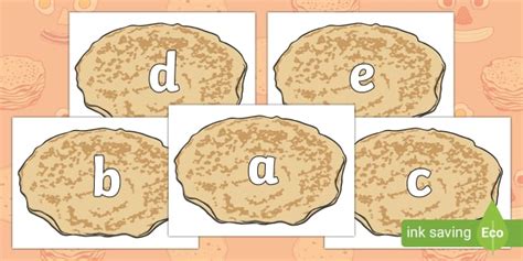 A-Z on Pancakes Display Posters (teacher made) - Twinkl