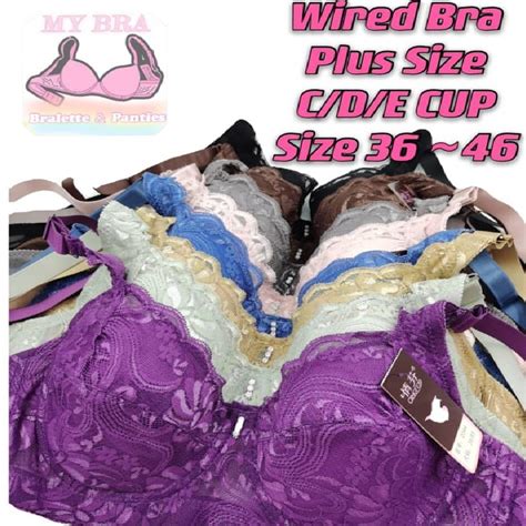 panties Full Cup Plus Size Bra C/D/E CUP Wired Bra / Baju Dalam Wanita ...