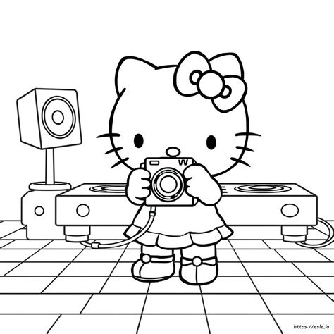 Hello Kitty Y2k Coloring Pages