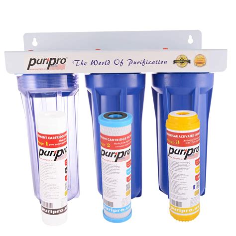 Puri Pro Water Filter Triple Stage Under Counter/Wall Mounted Water ...