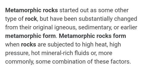 how are metamorphic rock formed - Brainly.in