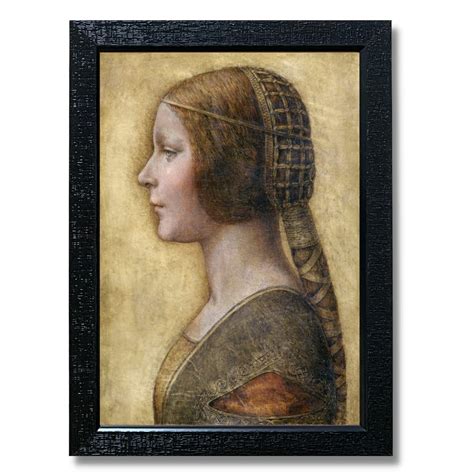 Kagaz Kala - Leonardo da Vinci Profile of a Young Fiancée Wall Art Pos ...