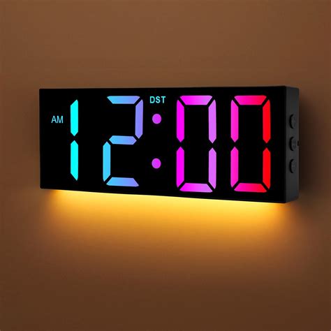 Amazon.com: EASYERA 16.5" Large Digital Wall Clock with Remote Control ...