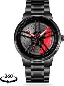 SHEEEN Spinning car wheel rotating gyro watch Analog Watch - For Men ...
