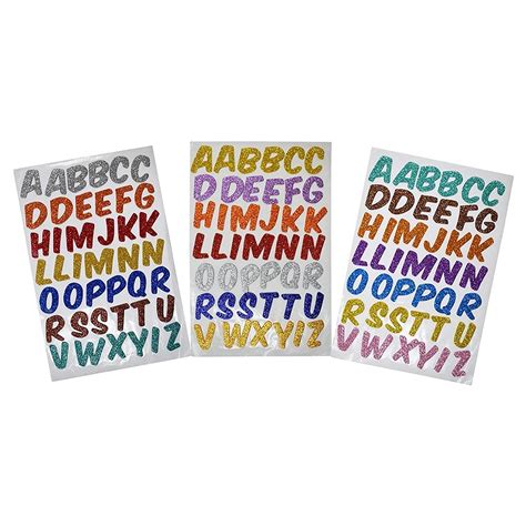 Eclet Glitter Foam Self Adhesive ABCD/Alphabets Stickers for Art and ...