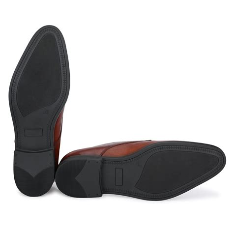 LEGWORK SINGLE MONK BRITISH TAN CALF ITALIAN LEATHER DRESS SHOE