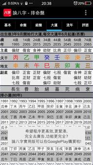 四柱八字排盘 个人命盘详解 免费版 - 汽车时代网