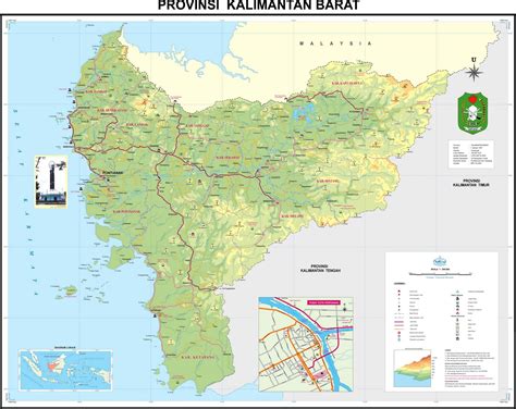 Map Of Kalimantan Barat